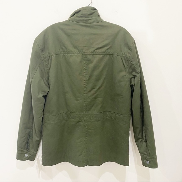 TIMBERLAND Army Green Sherpa-Lined Canvas Barn Jacket unisex Size Small NWT - Picture 3 of 9